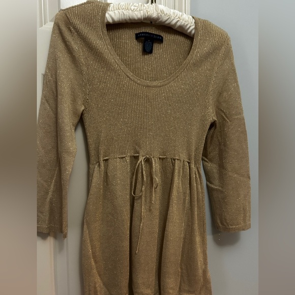 Ashley Judd Sweaters - Vintage Ashley Judd Gold Mesh Sweater Top Medium